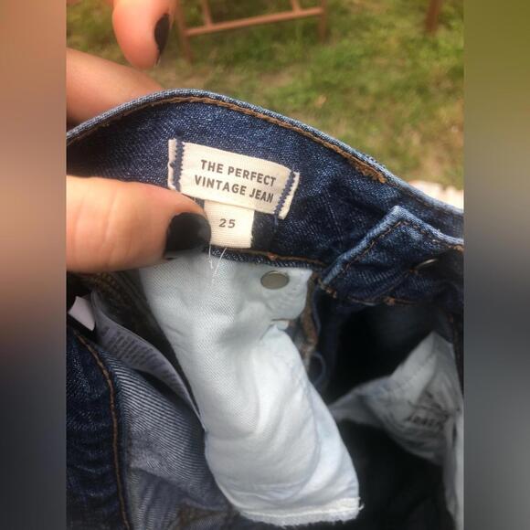 Madewell the Perfect Vintage Jean Black Velvet Tux Stripe - Picture 4 of 9